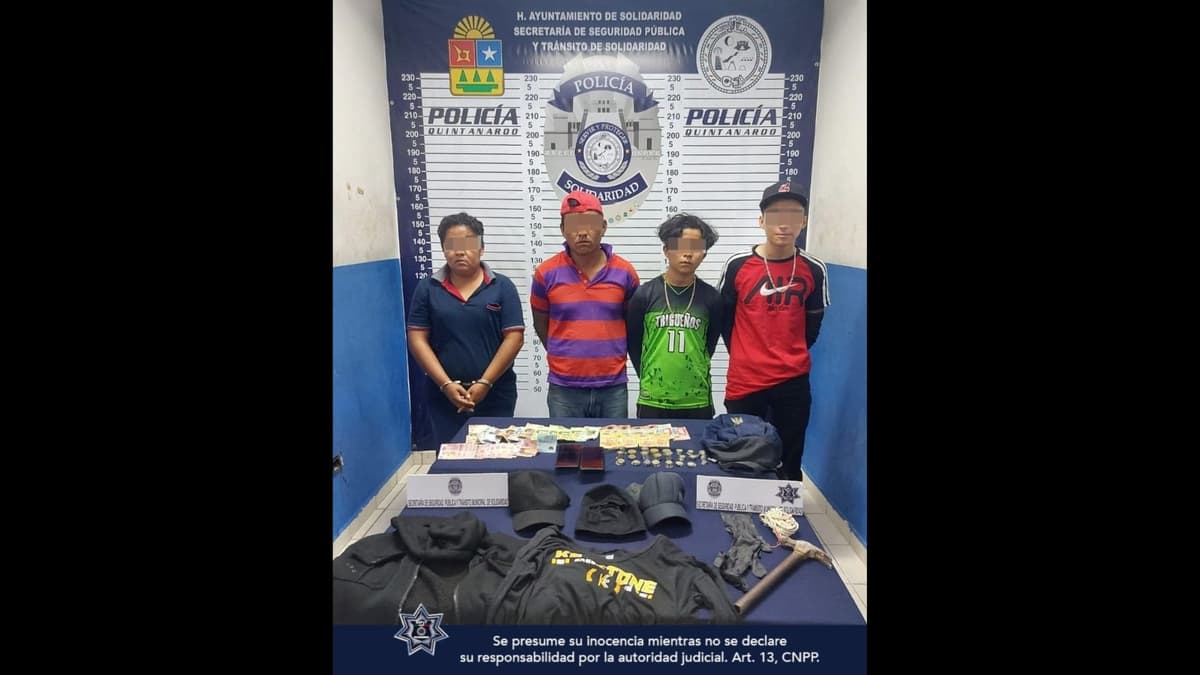 Policías de Solidaridad detienen a cuatro ladrones de motel