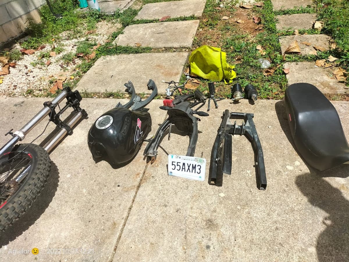 Catean domicilio en Playa del Carmen usado para venta de motos robadas