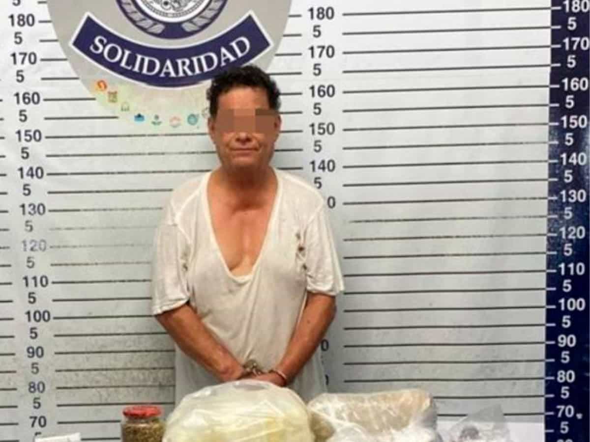 Detienen a narcomenudista de 67 años en Playa del Carmen
