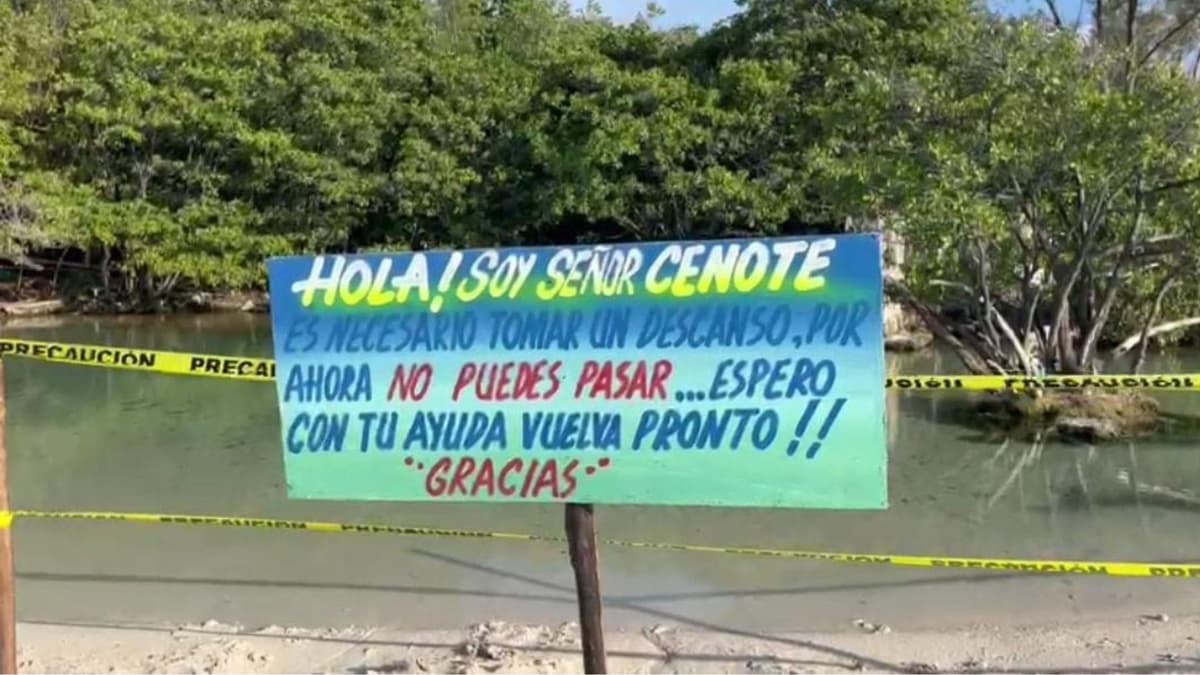 Cierran cenote de Punta Esmeralda de Playa del Carmen de manera preventiva