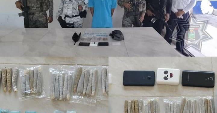 Detiene Policía Municipal a sujeto con drogas en la Zona Arqueológica de Tulum