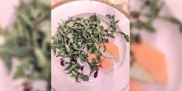 Plato de boda vegano