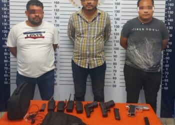 Detienen a tres sujetos armados en la colonia Guerrero, Playa del Carmen