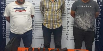 Detienen a tres sujetos armados en la colonia Guerrero, Playa del Carmen