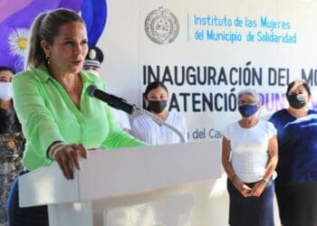 Inauguran primer “Punto Violeta” en Solidaridad