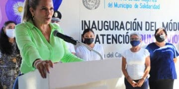 Inauguran primer “Punto Violeta” en Solidaridad