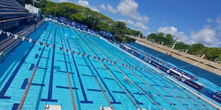 Intensa actividad en la Alberca Olímpica de Cancún