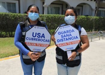 Con “chalecos azules” promoverán en Solidaridad las medidas sanitarias en Semana Santa