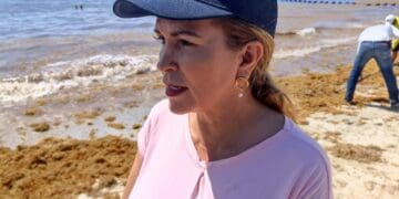 Afecta sargazo 5 de 20 accesos a la costa en Playa del Carmen
