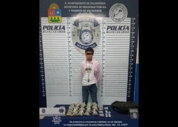 Operativo en colonia Ejidal logra la detención de narcomenudista en Solidaridad