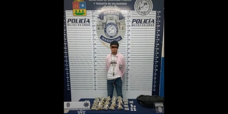 Operativo en colonia Ejidal logra la detención de narcomenudista en Solidaridad