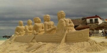 Presentarán en Playa del Carmen esculturas de arena basadas en la cultura mexicana