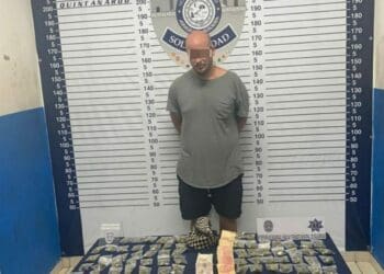 Dan captura a un sujeto en Playa del Carmen por posesión ilícita drogas