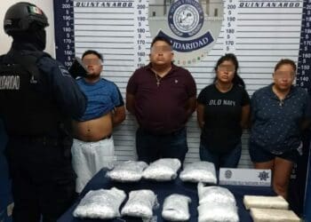 Detienen a cuatro narcomenudistas en la colonia Ejido de Playa del Carmen