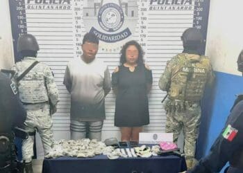 Capturan a joven pareja con 86 dosis de drogas en Playa del Carmen  