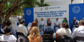 Incluyen módulo de la Fiscalía en centro de atención a turistas en Playa del Carmen