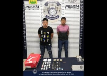 Detienen a dos en posesión de 38 dosis de droga en Solidaridad