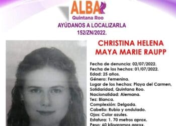 Localizan a alemana desaparecida en Playa del Carmen