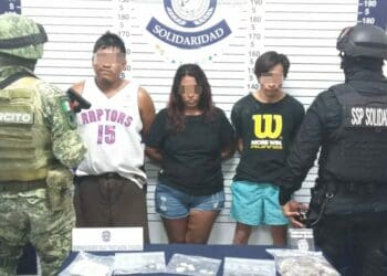 Aseguraron a tres individuos con posesión de drogas en Playa del Carmen