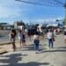 Protestan mujeres contra el Tren Maya en Playa del Carmen