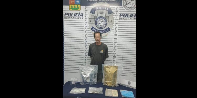 Capturan a presunto narcomenudista en la colonia Colosio de Playa del Carmen