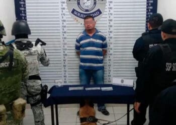 Capturan a sujeto con posibles drogas en un bar durante operativo nocturno en Playa del Carmen