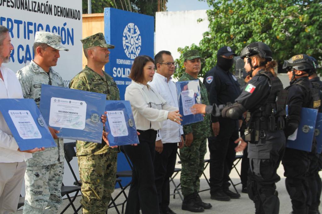 Gobierno de Lili Campos apuesta por la capacitación a elementos policiacos