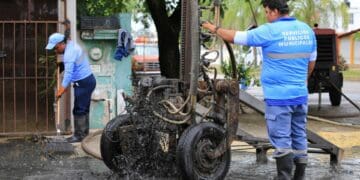 Refuerza gobierno limpieza de pozos y poda de árboles