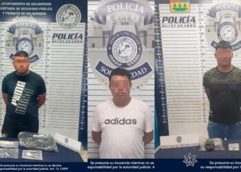 Golpe al narcomenudeo: Capturan a tres sujetos con drogas en Playa del Carmen