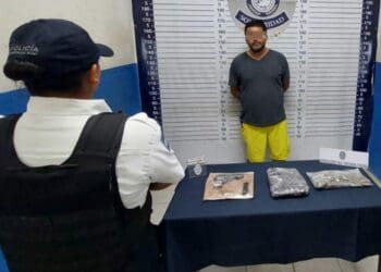 Capturan tapatío en la zona turística de Playa del Carmen con sustancias ilícitas