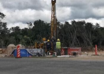 Inicia la construcción de puentes para el Tren Maya en Playa del Carmen 