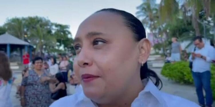 Policía Estatal sigue en Solidaridad, sólo se reforzó la seguridad en Kantunilkín unos días: Cristina Torres 