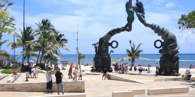 Saldo blanco durante puente vacacional en Solidaridad