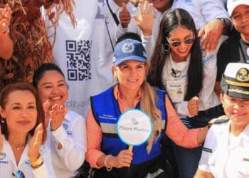 Lili Campos inició la construcción de la segunda playa inclusiva