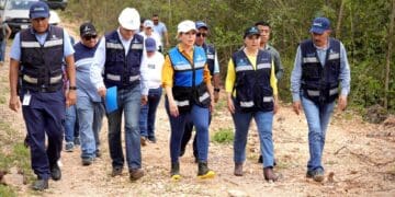 Constata y supervisa Lili Campos obras de Aguakan 