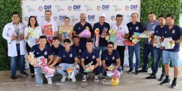 Entrega Inter Playa al DIF Solidaridad, juguetes recaudados