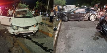 Imprudencia causa ‘carambola’ en Playa del Carmen