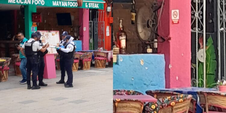 Balean fachada del restaurante 'Las Camelias', en la Quinta Avenida; no hay lesionados