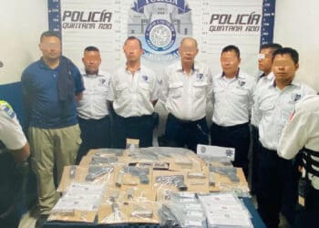 Detienen a 7 guardias de seguridad por portar armas en Playa del Carmen