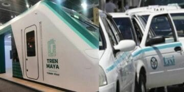Taxistas de Playa del Carmen negocian para poder operar en la terminal del Tren Maya