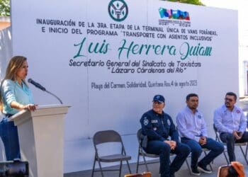 Lili Campos a favor de servicios dignos para usuarios de transporte