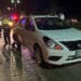 Chocan carro y moto contra vehículo estacionado en carretera de Playa del Carmen