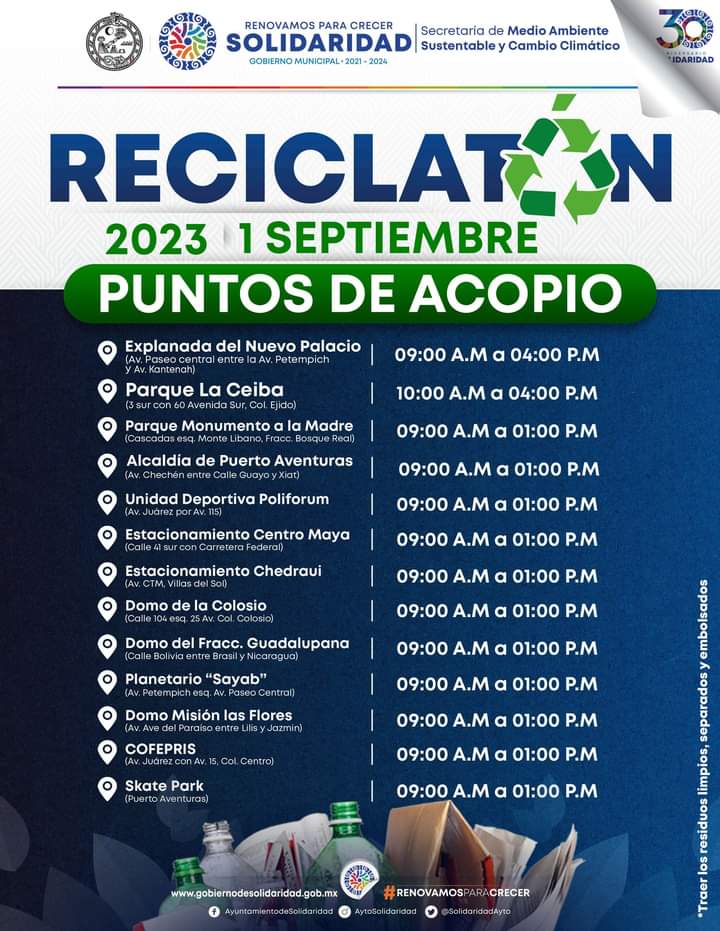 Con el programa “Reciclatón” se protege al medio ambiente