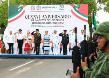 Solidaridad conmemoró el 176 aniversario de la Gesta Heroica de los Niños Héroes de Chapultepec