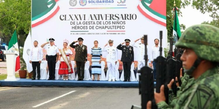 Solidaridad conmemoró el 176 aniversario de la Gesta Heroica de los Niños Héroes de Chapultepec