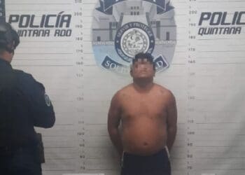 Aseguran a agresor en Solidaridad, tenía en posesión narcóticos y un machete