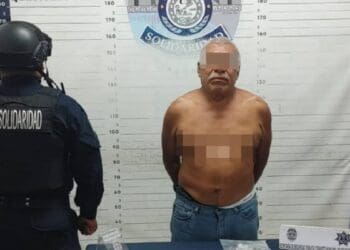 Policía Municipal de Solidaridad aseguró a un sujeto en posesión de un rifle y perdigones
