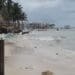 Frente frío provoca puerto cerrado, lluvias y bajas temperaturas en Playa del Carmen