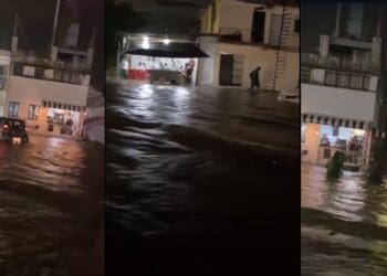 Lluvias torrenciales dejan inundaciones en Playa del Carmen