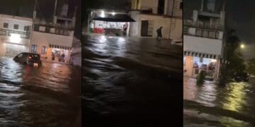Lluvias torrenciales dejan inundaciones en Playa del Carmen